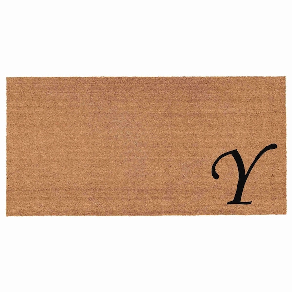 Calloway Mills Monogram Door Mat, Black, Natural, 30 in W x 48 in L 153623048Y - main